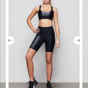 Good American Midnight Shine Bike Short NWT